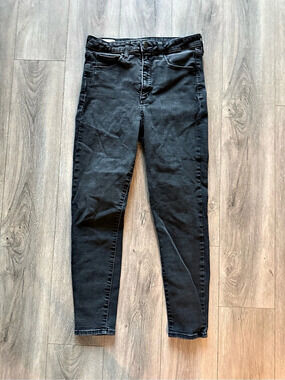 Gap Universal Jegging Sky High Skinny Jeans Waist 31 Black
